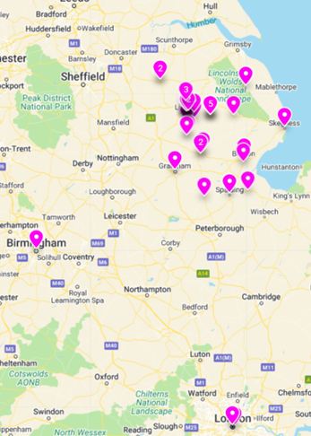 It's All About People Personalisation Champions Impact Map of Lincolnshire