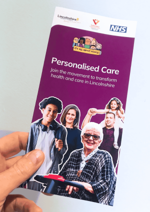 It's All About People Personalisation Leaflet in hand It's All About People Personalisation Leaflet in hand